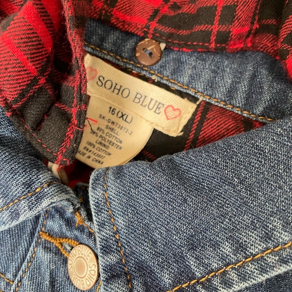 Girls blue denim Jean jacket - Picture 4 of 5